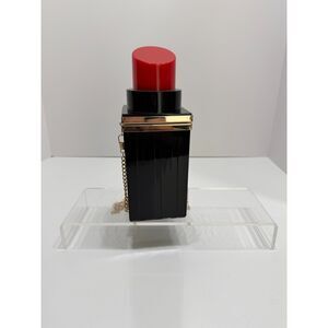 Women Acrylic Black Lipstick Shape Evening Bags Purses Clutch Banquet Handbag